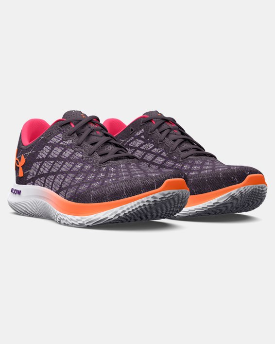 Women's UA Flow Velociti Wind 2 CN Running Shoes in Purple image number 3